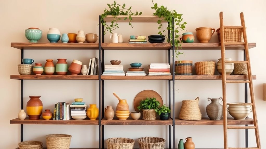 creative open shelving ideas