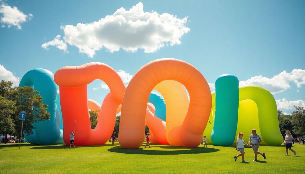 inflatable structures for public spaces