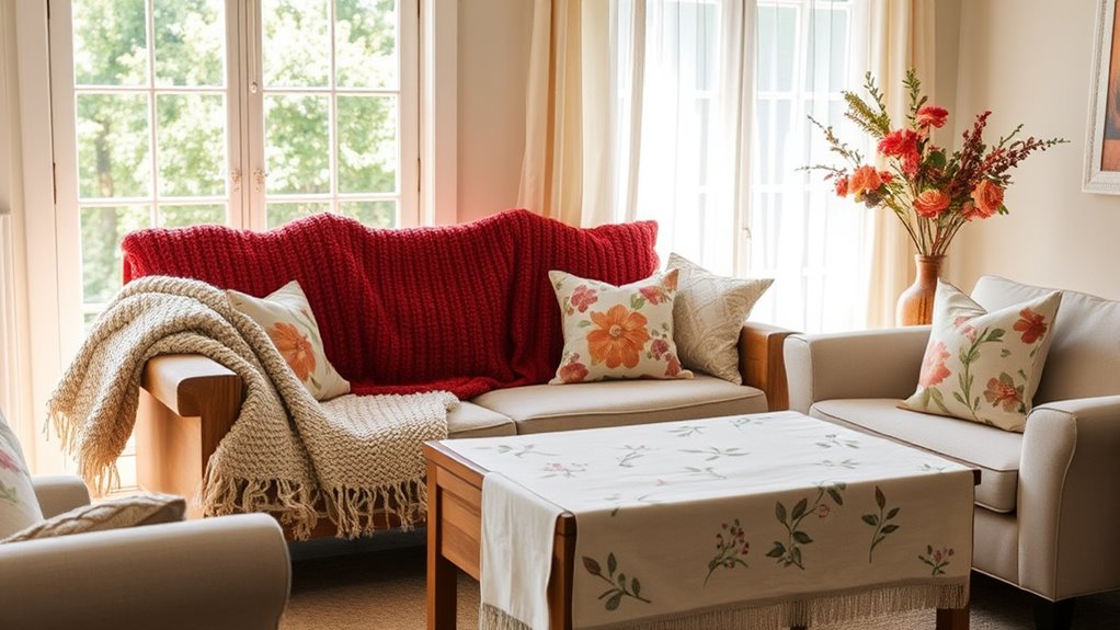 seasonal textiles for coziness