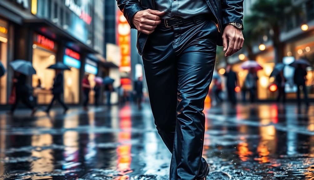 stylish waterproof rain pants