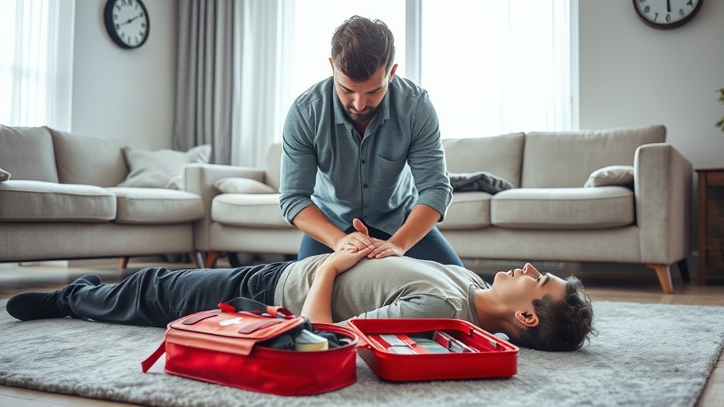 administering life saving techniques