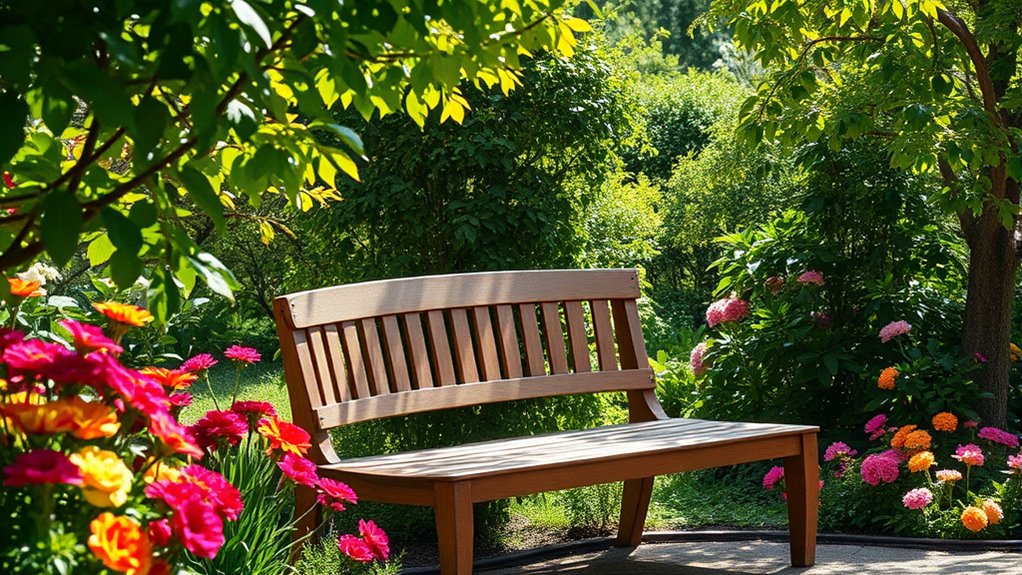 choosing comfortable garden benches