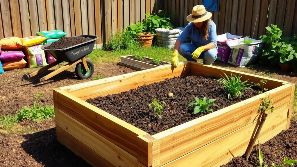 fill raised bed properly