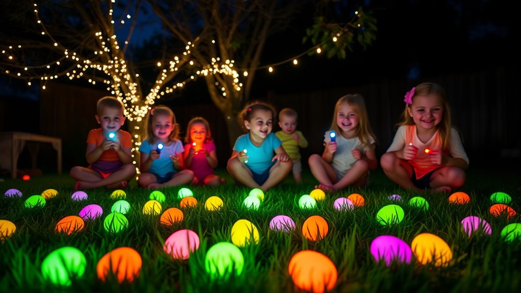glow in the dark egg hunt