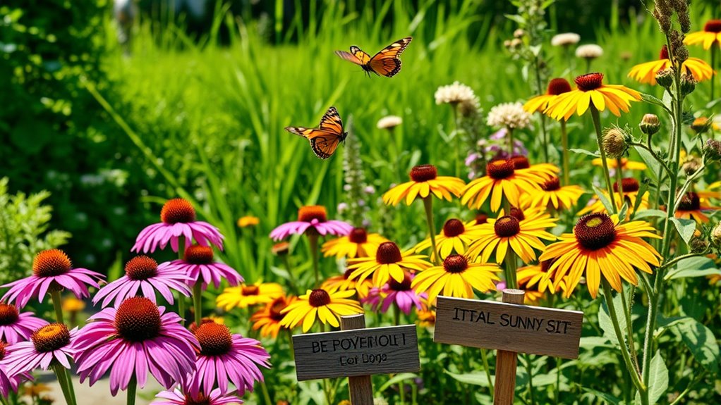 ideal butterfly garden location