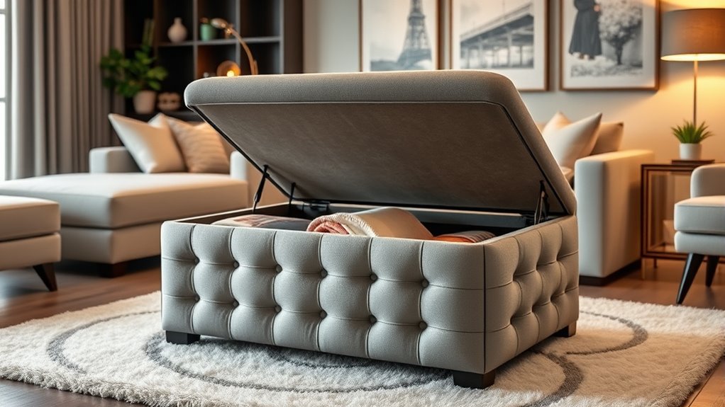 ottoman storage space solutions