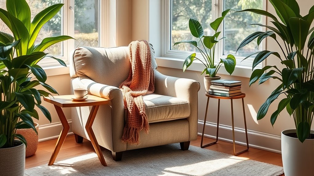 selecting cozy seating options