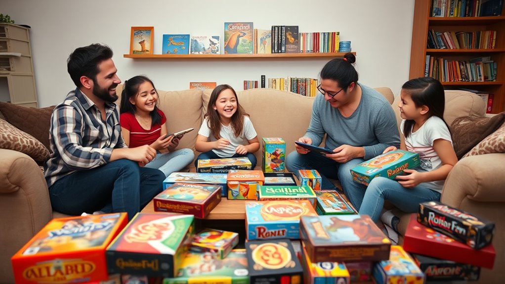 selecting family board games