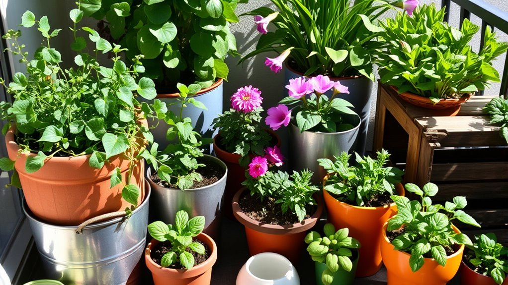 selecting suitable plant containers