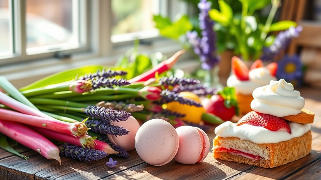 spring flavored sweet desserts