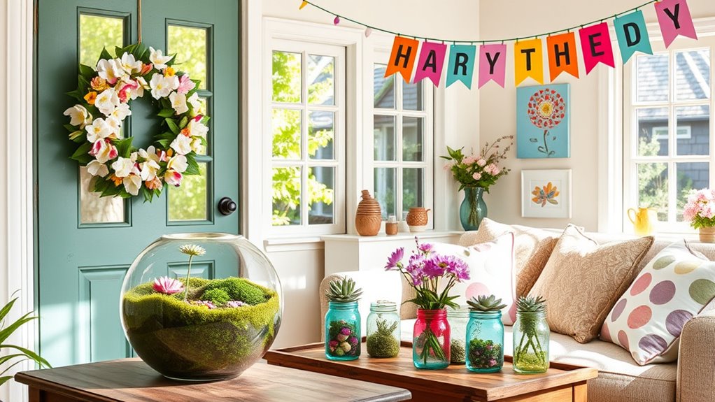 spring themed budget crafts