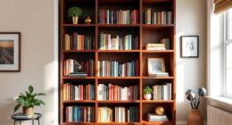 stylish organization with bookshelves