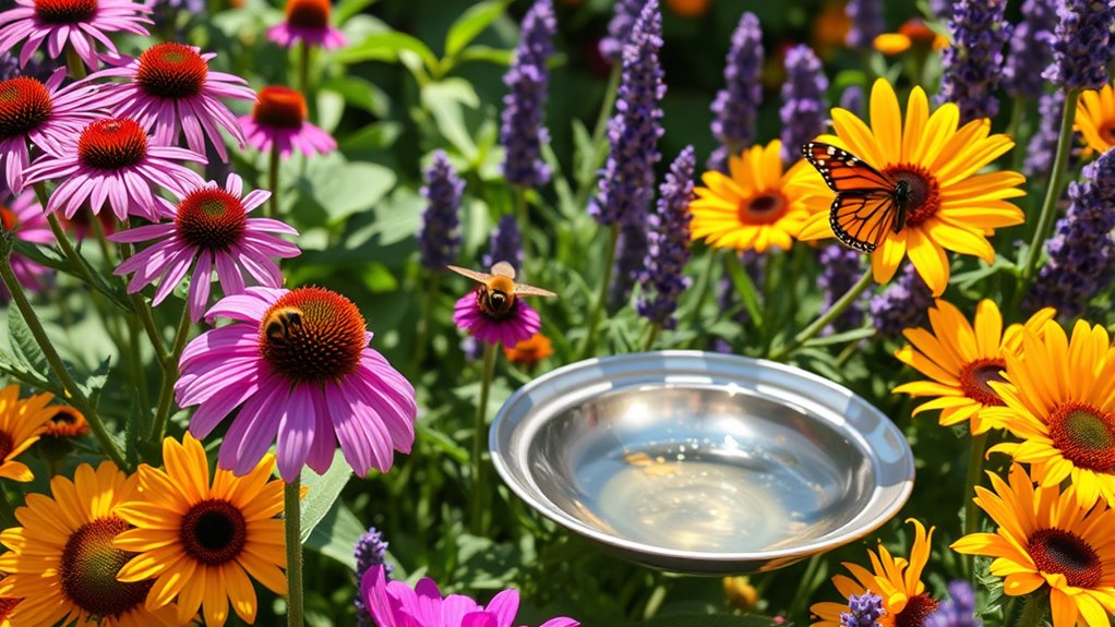 support for pollinator gardens