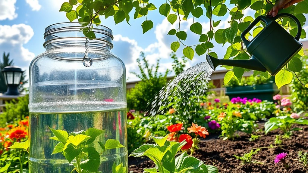 sustainable garden water collection