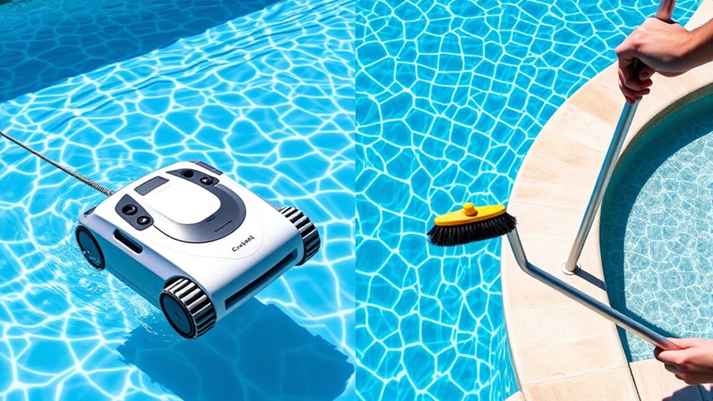 automatic vs manual pool cleaning