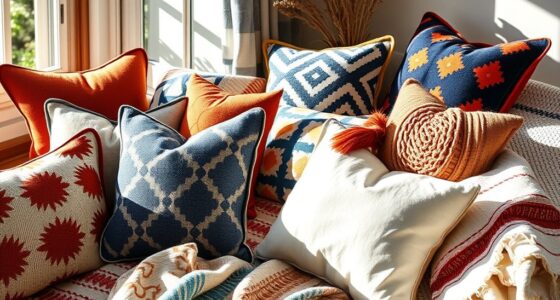 creative throw pattern mixing