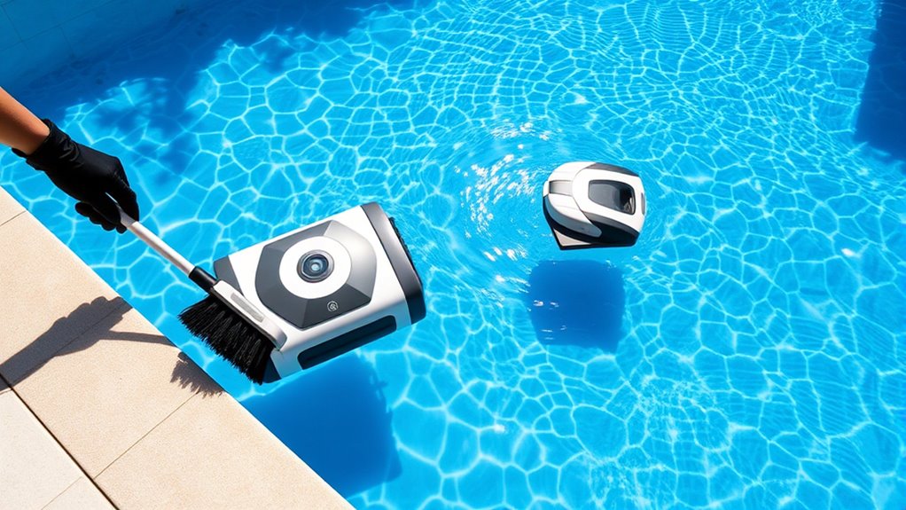 manual care ensures clean water