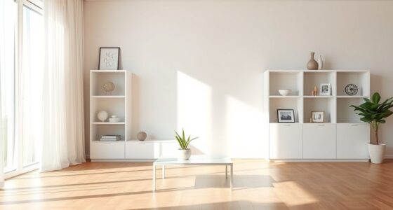 organized peaceful living space