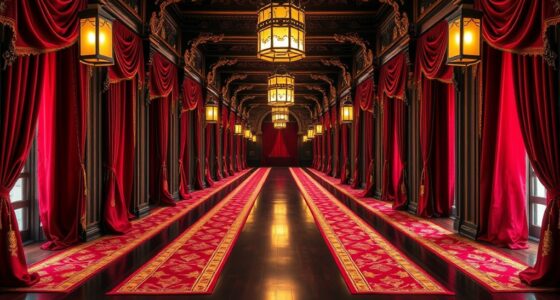 elegant palace hallway runners