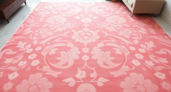 elegant pink silk rugs