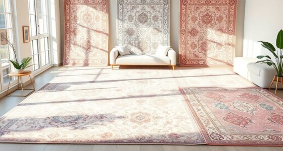 hypoallergenic stylish silk carpets
