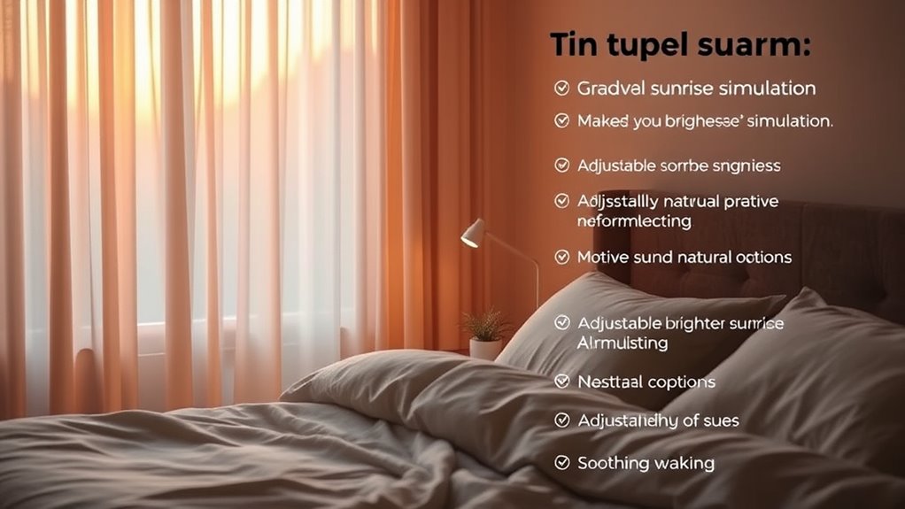 adjustable sunrise wake features