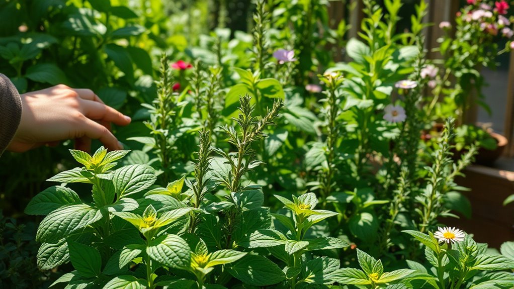 aromatic herbs repel pests