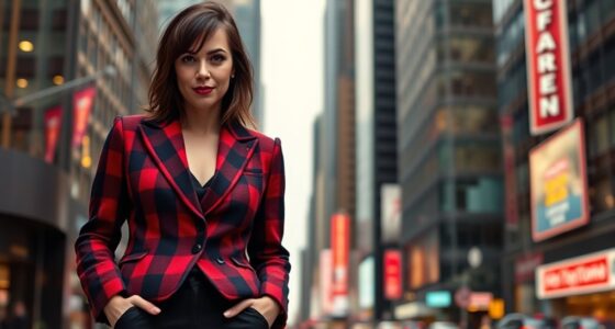 aubrey plaza s plaid fashion