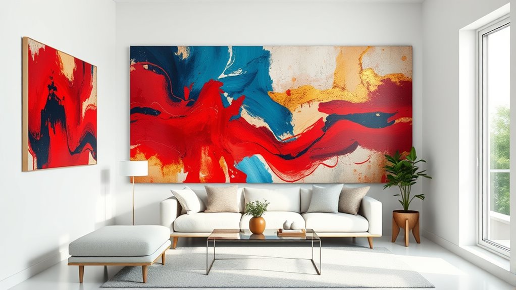 balance bold art placement