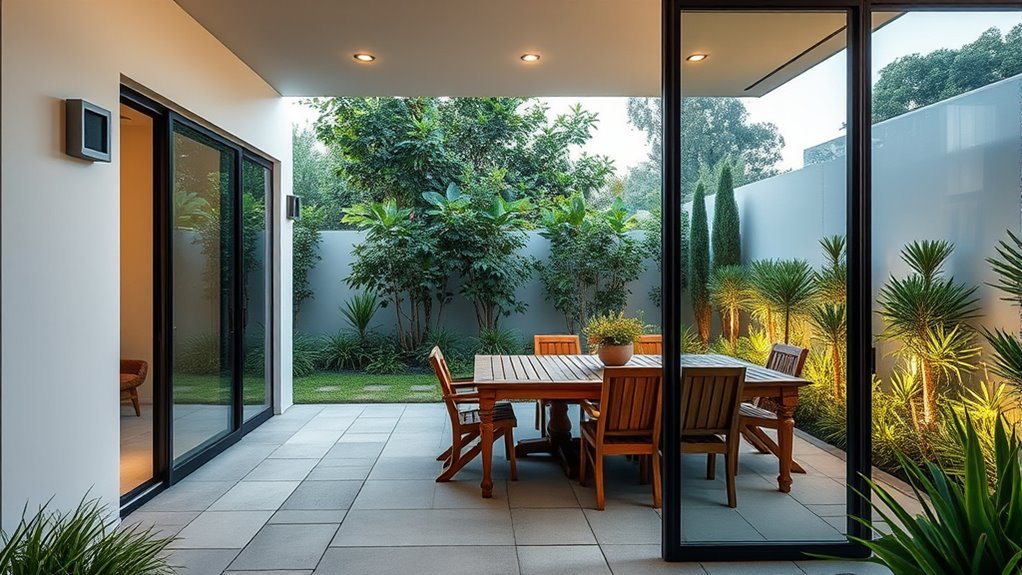 balanced durable private outdoor space