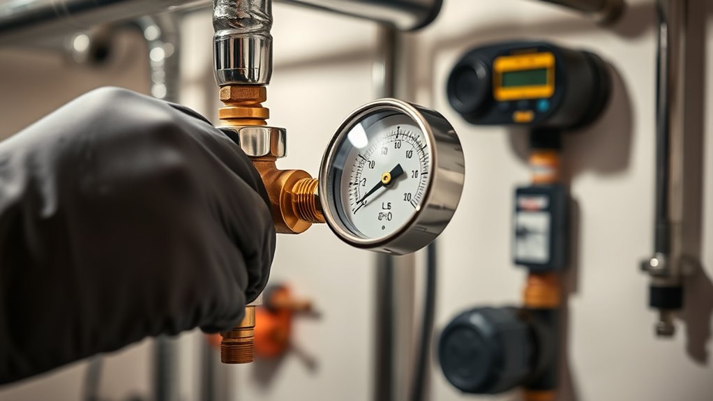 check and adjust water pressure