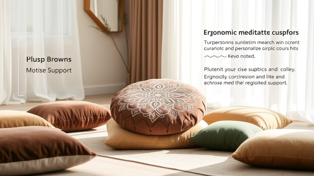 comfortable supportive meditation cushion