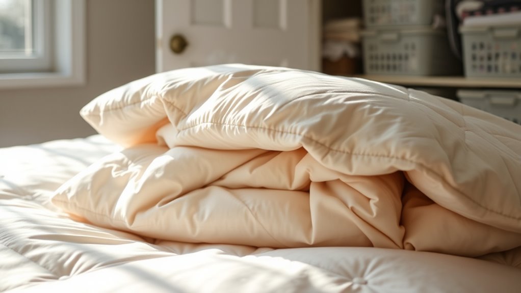 comforter washing and storage