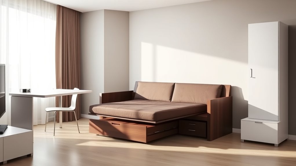 compact versatile space saving furnishings