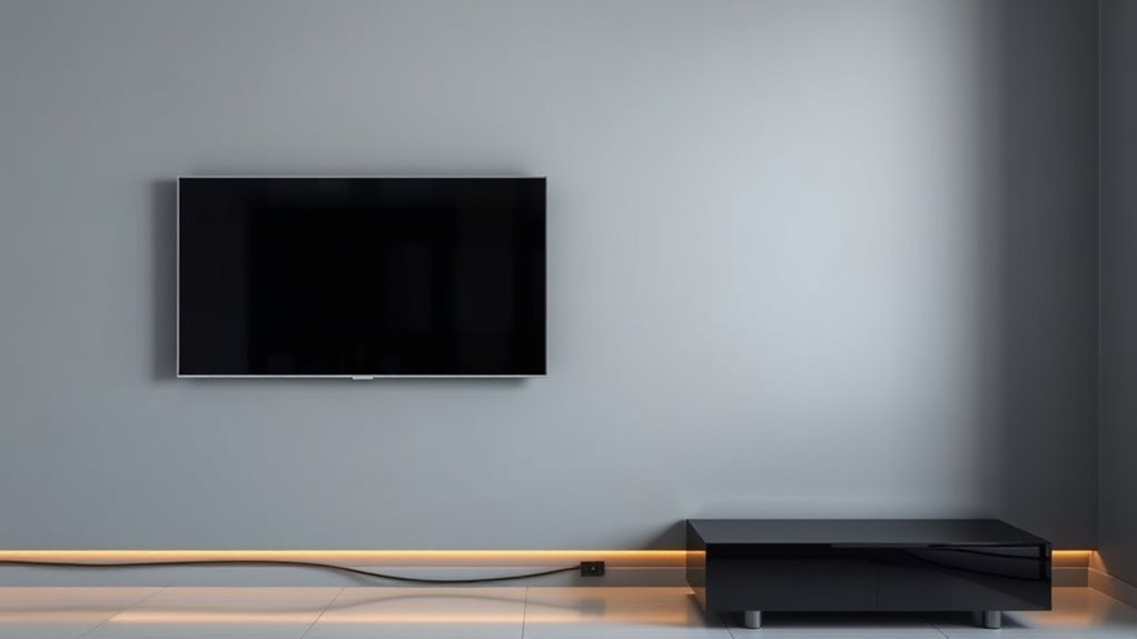 concealed cable media wall