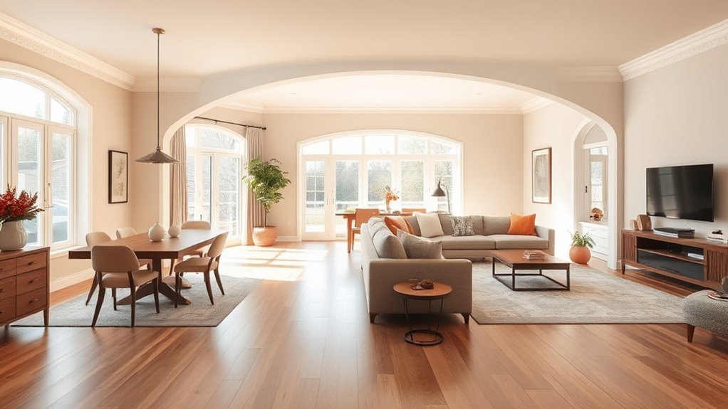 consistent color and furniture