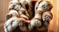 cozy faux fur throws