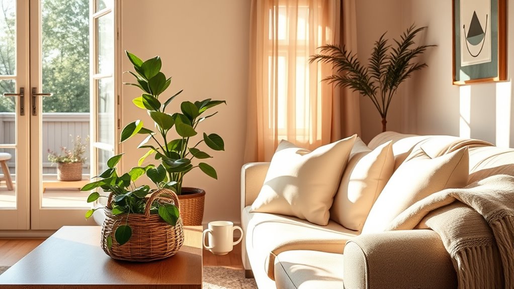 create calm cozy space