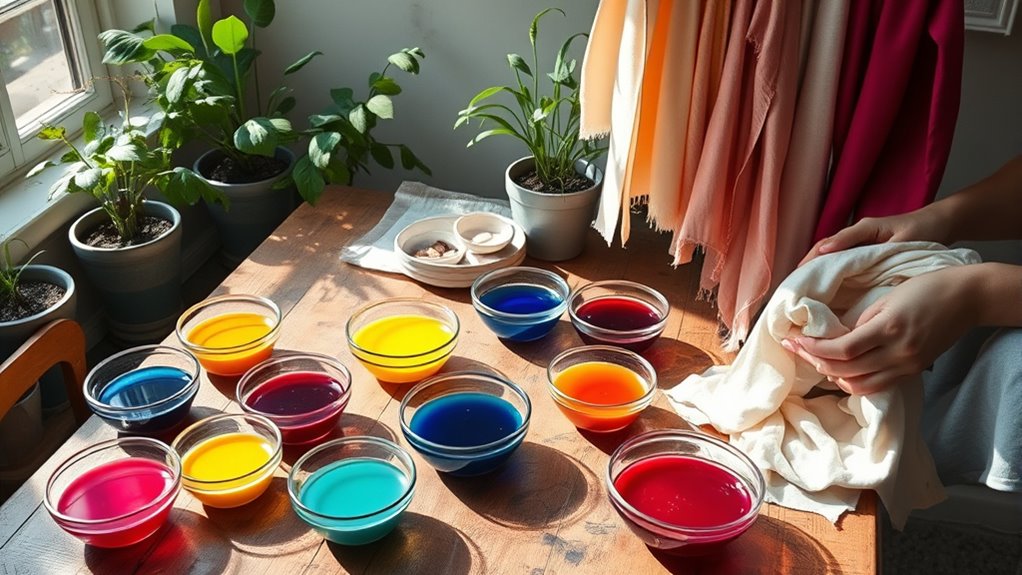 create colorful textile art