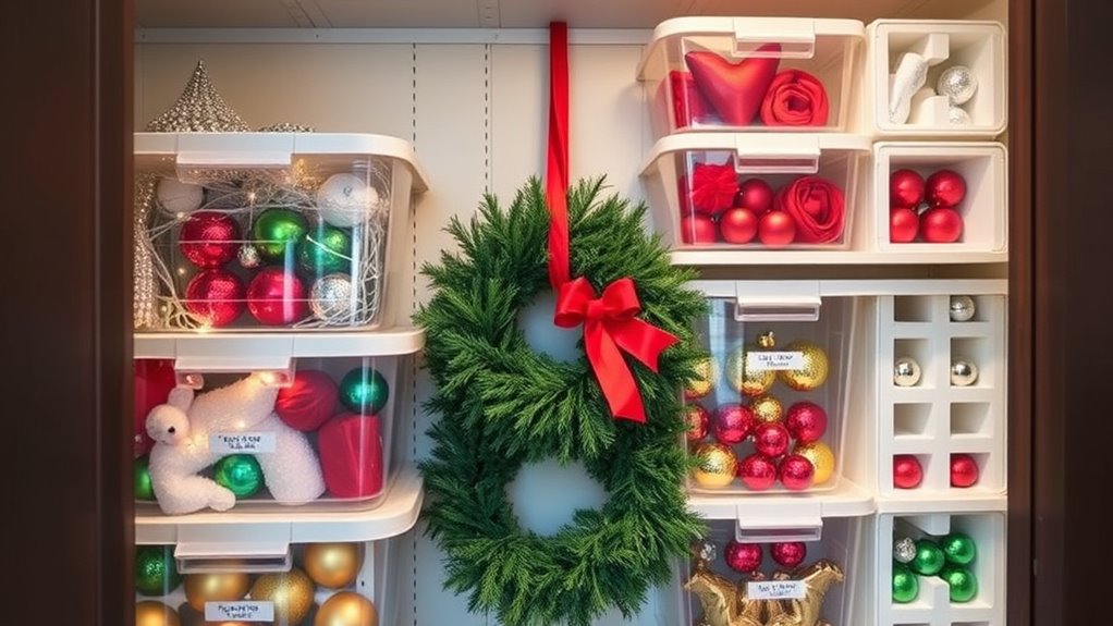 creative holiday decor organization