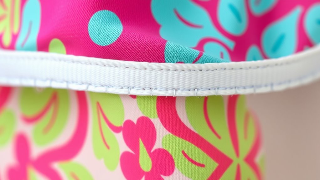 decorative bias tape finish