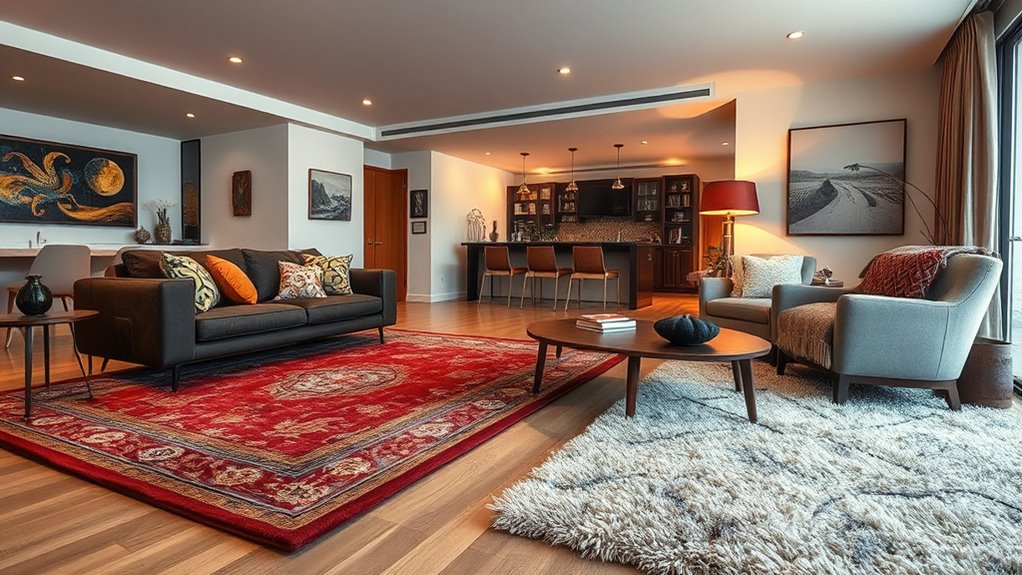 define zones with textiles