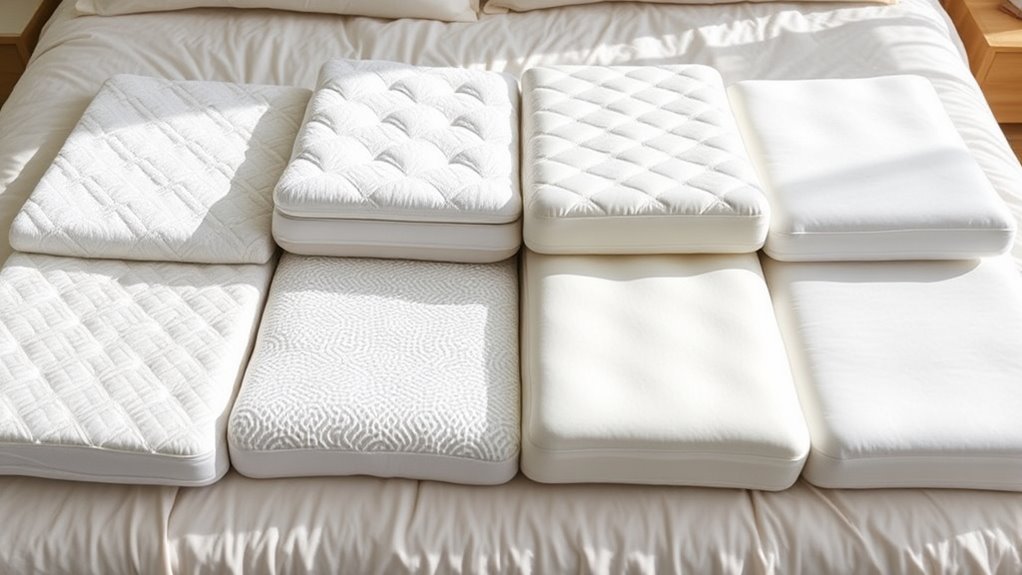 different mattress topper types