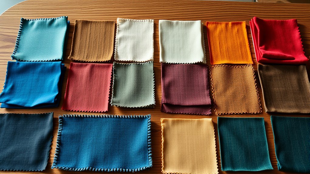 efficient fabric swatch organization