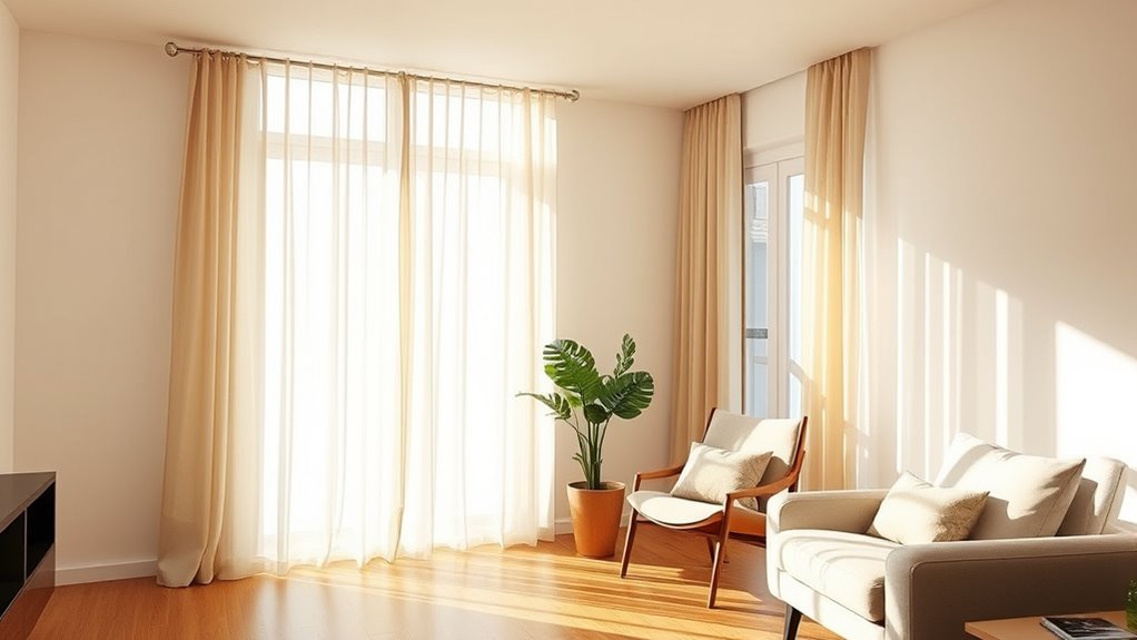 energy efficient light filtering curtains