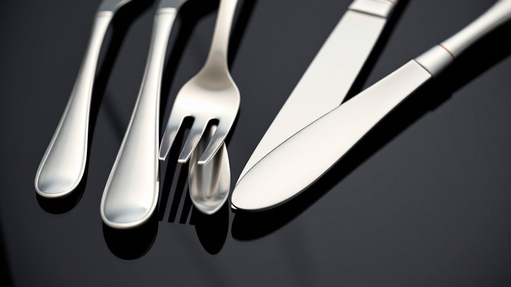 evaluate flatware balance comfortably