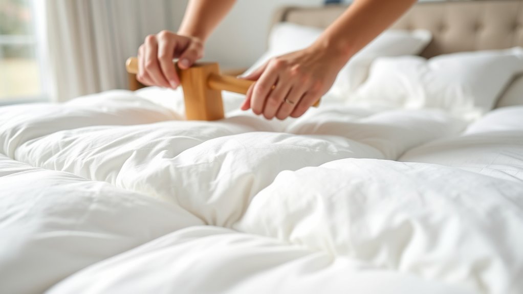 fluff and pound evenly