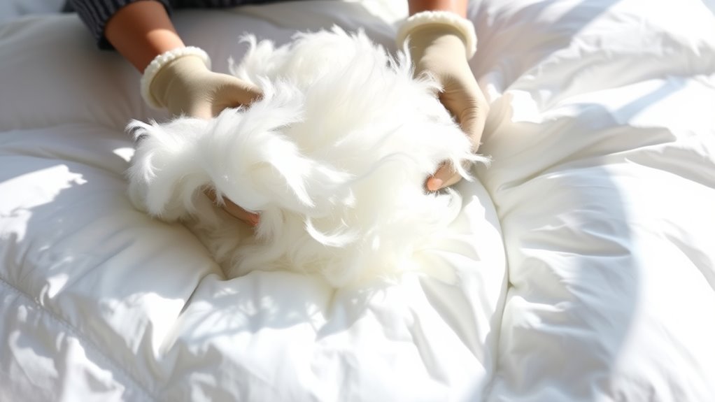 fluff restore prevent clumping