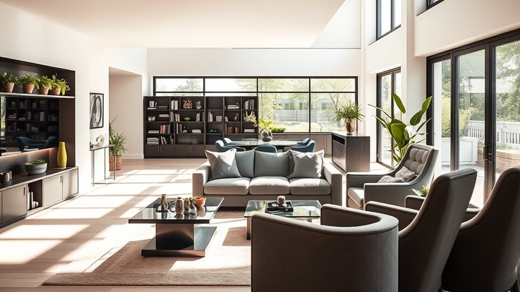 furniture creates functional zones