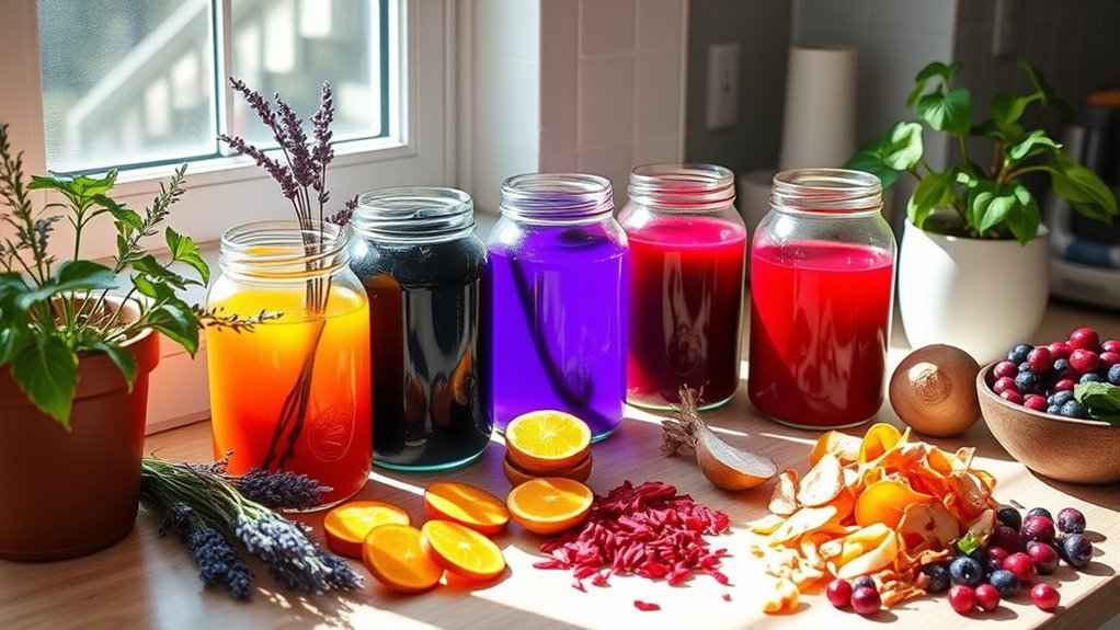 gather colorful garden ingredients